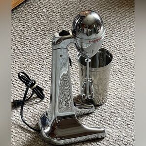Hamilton Beach Chrome DrinkMaster Retro-Style Mixer with Stainless Cup